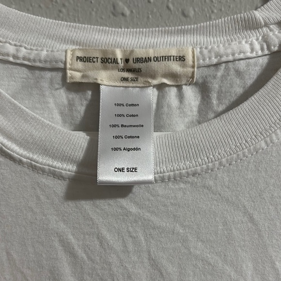 Project Social T White and Pink Graphic Short Sleeve Tee - Picture 2 of 6